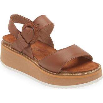 Naot Crepe Platform Sandal in Caramel Leather at Nordstrom Rack, Size 10Us / 41Eu