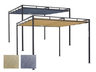 Quick Star Ersatzdach Flachdachpergola Firenze 3x3 M