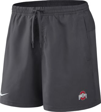 Nike Ohio State Primetime Primary Logo Nike Mens Dri-FIT College Form Shorts in Grey | 045T06FOH-8DV