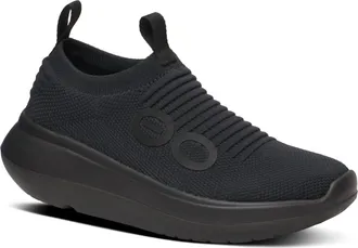 Oofos Womens Oomy Zen Slip-On Shoe In Black