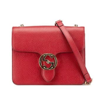 Gucci Pre-owned Cross Body Bags, female, Red, Size: ONE SIZE Pre-owned Crossbody Bag