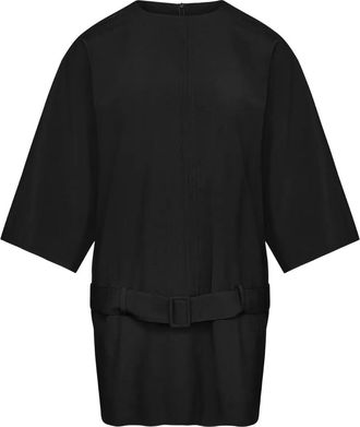 Maison Margiela Abito corto con cintura - Nero