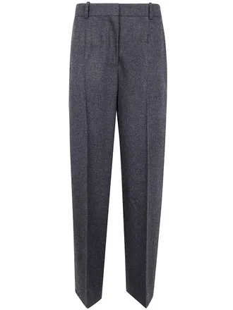 Toteme Wide Leg Flannel Trousers