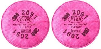 OEM Dos Filtros, Aptos Para: Pintura, Tapones Para Los O&iacute;dos, Polvo, Productos Qu&iacute;micos, Epoxi, Corte, Pulido (2091) - 2 Unidades