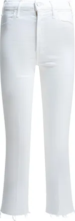 Mother Moeder Denim Hustler Ankle Fray uitlopende jeans