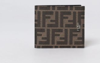 Fendi Portafoglio FF in canvas jacquard