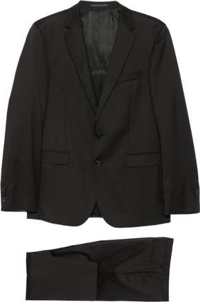 HUGO BOSS Reyno Wave Pak - Heren - Business pakken - Zwart - M - Wol - Kostuums