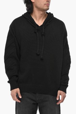 Off-white FOR EVER Felpa Hoodie 3D DIAG in Maglia di Cotone Off-White