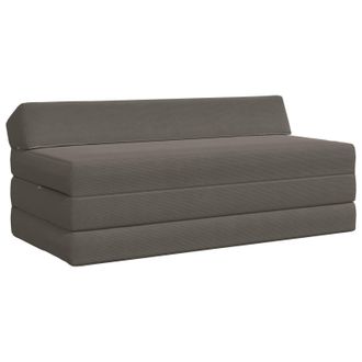 vidaXL Sof&aacute; Cama Plegable Gris Claro 120 X 60 X 49 Cm Tela Vidaxl