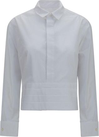 sacai White Cotton Dress Womens Shirt