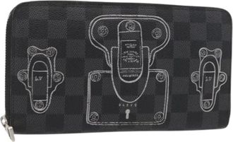 Louis Vuitton Pre-owned Wallets, female, Black, Size: ONE SIZE Pre-owned Canvas Wallet