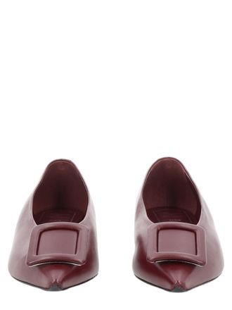 Roger Vivier Ballet-Inspired Pointed-Toe Lambskin Flats