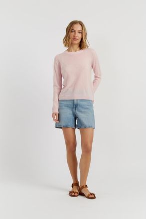 Chinti and Parker Air Cashmere Sweater in Soft Pink at Nordstrom, Size X-Large