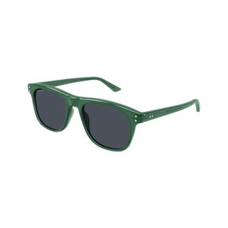 Gucci Zonnebril met vierkant montuur - unisex - Accessoires - Groen - Maat: 53 MM