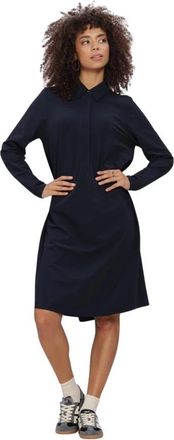 JapanTKY Riku Blouse Jurk - Dames - Korte kleedjes - Blauw - M - Kleedjes