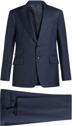 Tom Ford single-breasted suit - men - Fabric - 48 - Blue
