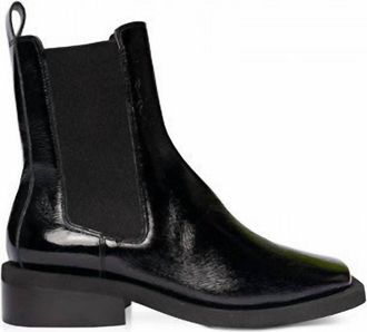 Carrano Womens Urban Edge Patent Leather Boots In Black
