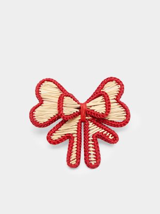 Coro Cora Bows Handwoven Iraca Palm Napkin Rings (Set of 4)