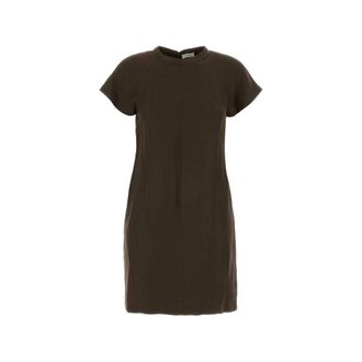 Brunello Cucinelli Raglan-sleeve Mini Dress