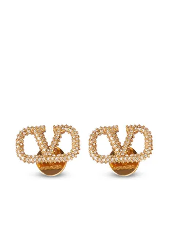 Valentino Garavani Brass Earrings【関税・送料込】 Valentino Garavani Rockstud Stud Earrings | Gold | FARFETCH