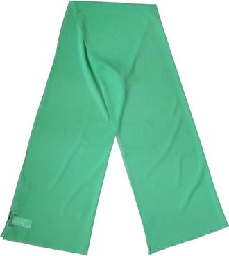 Dolce & Gabbana Zijden Sjaal Stola Halsdoek - Dames - Zijden sjaals - Groen - ONE Size - Accessoires