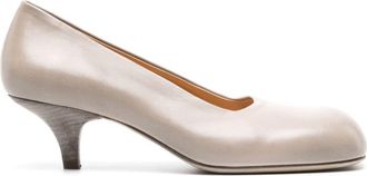 Marsèll 50mm Tillo square-toe pumps - women - Calf Leather/Calf Leather/Calf Leather - 39.5 - Grey