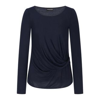 Emporio Armani Mujer, Camisetas, Azul, Talla: L