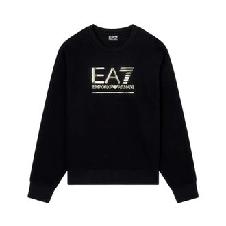 Emporio Armani Sweatshirts, female, Black, Size: XS Visibility Cotton-Blend Sweatshirt