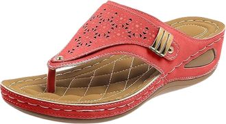 Generic Orthotic High Heels Sandals For Women With Arch Support Slip On Recovery Plantar Fasciitis Flip Flops for Women Outdoor Walking Beach Ladies Arch Supp