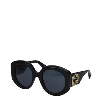 Gucci Damess Zonnebril Acetaat Zwart