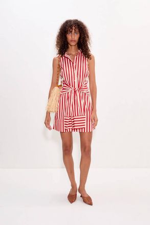 Simon Miller Inna Mini Dress In Red Stripe