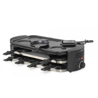 Livoo Griglia per raclette da 8 persone, 1600 W, nera - DOC337 - livoo