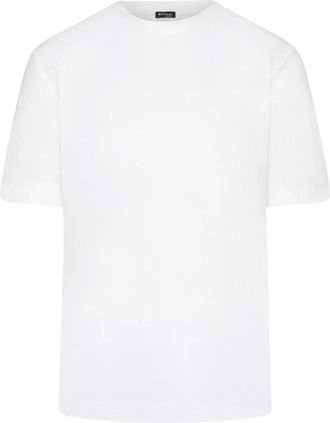 Kiton T-shirt met ronde hals - Dames - T-shirts - Wit - M - Katoen - Tops