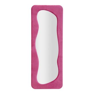 Dmora Dmora - Espejito Casciago, Espejo, Objeto De Decoraci&oacute;n De Pared, Decoraci&oacute;n De Espejo, 40x4 H160 Cm, Fucsia