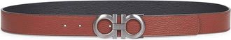 Ferragamo Reversible Gancini Belt - Heren - Riemen - Bruin - 105 CM - Leer - Accessoires