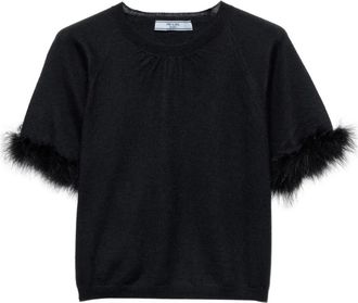 Prada Top in cashmere - Nero