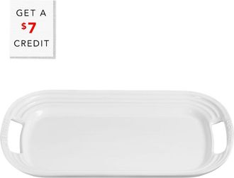LE CREUSET Serving Platter White With $7 Credit