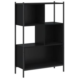 vidaXL Estanter&iacute;a De Madera De Ingenier&iacute;a Negra 72x28x109 Cm Vidaxl
