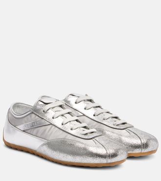 Alexander McQueen Metallic leather sneakers