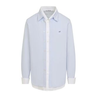 Acne Studios Heren, Overhemden, Blauw, Maat: M Katoen