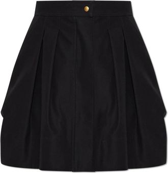 Max Mara Rok Cafila - Dames - Korte rokken - Zwart - S - Katoen - Rokken