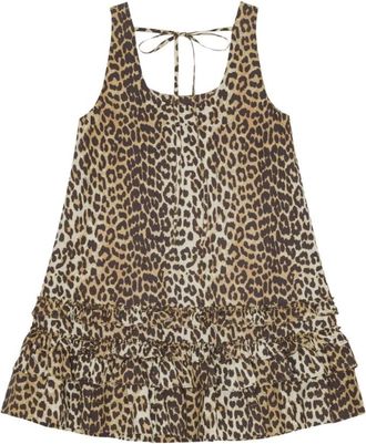 Ganni Kleedjes, Dames, Bruin, M, Nylon, Ganni Jurken