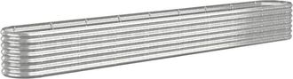 vidaXL Vidaxl - Jardinera arriate acero galvanizado plata 332x40x36 cm