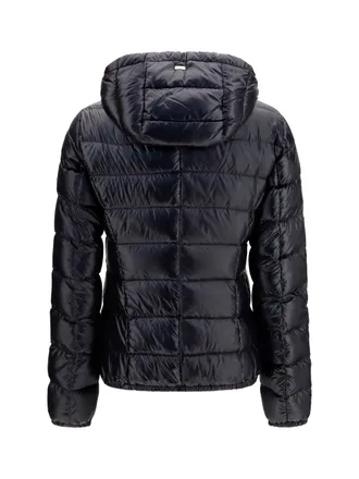 Herno Womens Giada Down Jacket Nero Coat