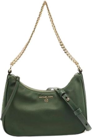 Michael Kors Pre-owned Nylon Schoudertas - Dames - Vintage Schoudertas - Groen - ONE Size - Nylon - Vintage