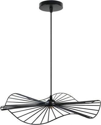 Trade Shop Trade Shop - L&aacute;mpara De Techo De L&aacute;mpara De Ara&ntilde;a Colgante De Suspensi&oacute;n Redonda E27 B31 - Negro