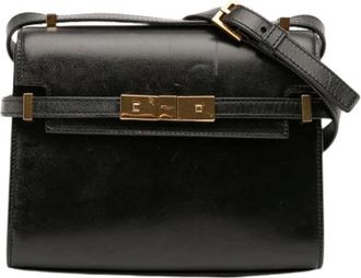 Saint Laurent Pre-owned Manhattan Schoudertas - Dames - Vintage Schoudertas - Zwart - ONE Size - Leer - Vintage