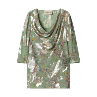 Valentino Garavani Blouses, female, Multicolor, Size: M Top