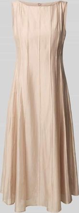 Christian Berg Cocktail Cocktailkleid mit Rundhalsausschnitt in Sand, Gr&ouml;&szlig;e 34