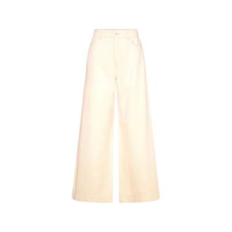 Max Mara Arcadia Barrel Leg Jeans - Dames - Jeans - Beige - Maat: XS Katoen
